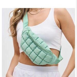 🥒Fresh in Pistachio • Sol and Selene Resurgence Belt Bag • NWT Quilted Luxe